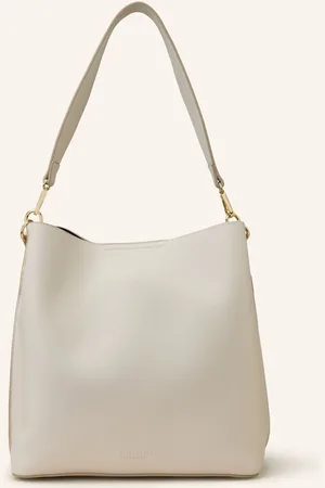 Seidenfelt Hobo-Bag Lilla beige