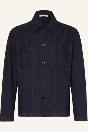 Norse projects Overjacket Tyge Mit Leinen blau