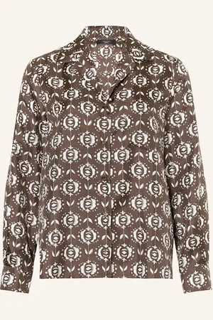 Max Mara Seidenbluse Oncia braun