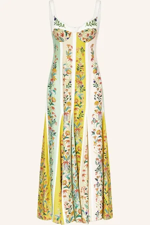 Farm Rio Kleid Mit Leinen gruen