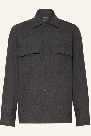 Marc O’ Polo Flanell-Overjacket grau
