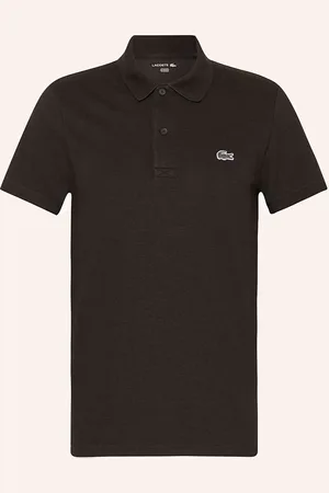 Lacoste Strick-Poloshirt Regular Fit braun