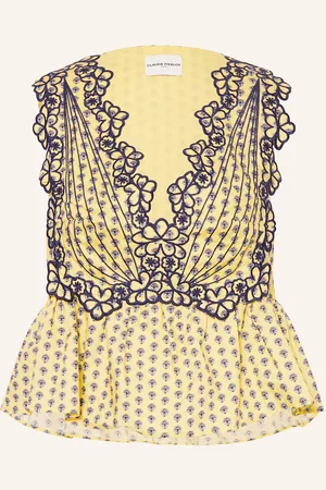 Claudie Pierlot Top Mit Volants gelb