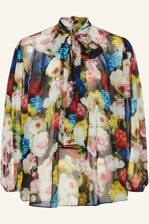 Dolce & Gabbana Seidenbluse Mit Schluppe schwarz