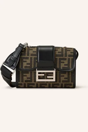 Fendi Umhängetasche Baguette Double braun