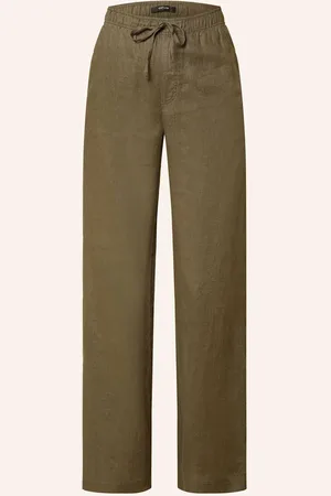 Opus Marlenehose Mileni Aus Leinen gruen