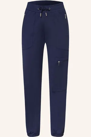 monari Cargohose Aus Jersey blau