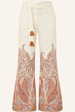 ZIMMERMANN Leinenhose Rhiannon weiss