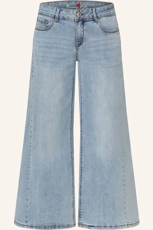 Buena Vista 7/8-Jeans Palazzo blau