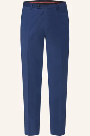 Club of Gents Anzughose Cedric Slim Fit blau