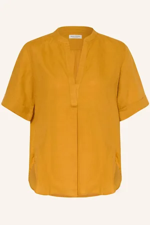 Marc O’ Polo Blusenshirt Aus Leinen gelb