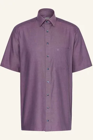Olymp Kurzarm-Hemd Luxor Comfort Fit lila