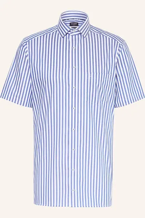 Olymp Kurzarm-Hemd Luxor Modern Fit blau