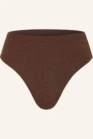 Jets Australia High-Waist-Bikini-Hose Tirari Mit Glitzergarn braun