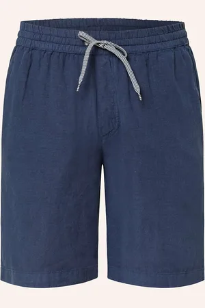 Maerz Leinenshorts Regular Fit blau