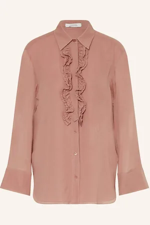 Dorothee Schumacher Seidenbluse Sheer Dreams Mit Rüschen rosa