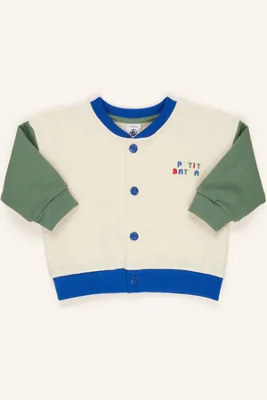 Petit Bateau Sweatjacke Teddy weiss