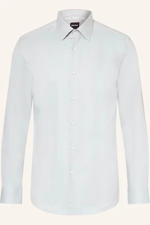 HUGO BOSS Hemd Hank Slim Fit gruen