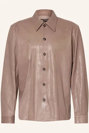 OUR LEGACY Leder-Overjacket beige