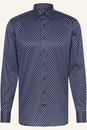 Olymp Hemd Signature Tailored Fit blau