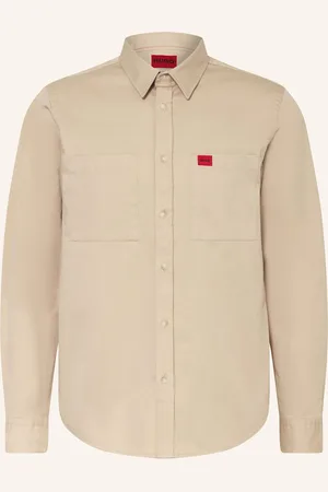 HUGO BOSS Hemd Egrin Regular Fit beige
