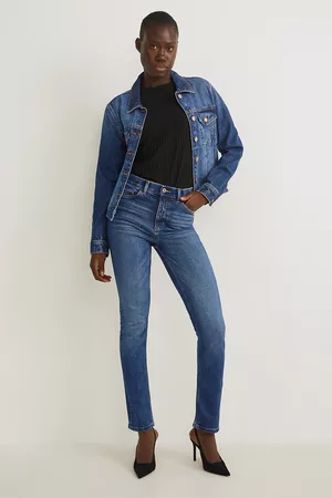 C&A Damen High Waisted Jeans - Slim Jeans-High Waist, , Taille: 34
