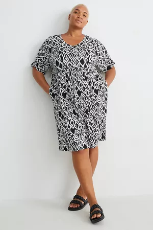C&A Damen Bedruckte Kleider - Kleid-gemustert, , Taille: 46