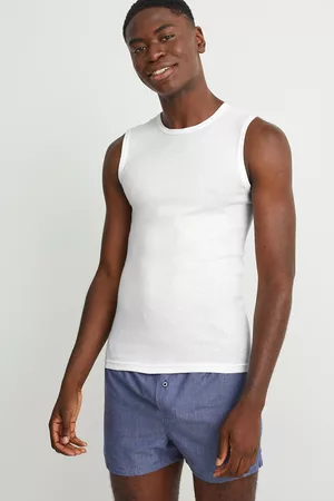 C&A Herren Unterhemden & Unterziehshirts - Multipack 3er-Unterhemd-Feinripp, , Taille: S