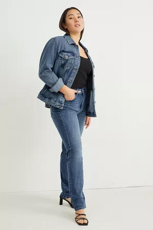 C&A Damen High Waisted Jeans - Straight Jeans-High Waist, , Taille: 34