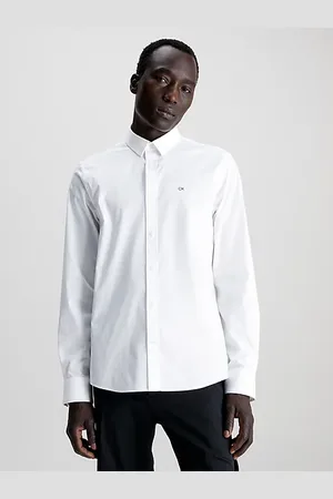 Calvin Klein Slim Poplin Stretch Shirt - - - Men - XS