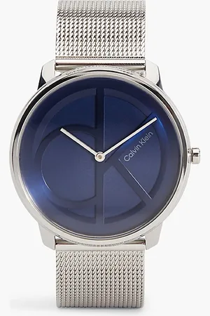 Calvin Klein Armbanduhr mit Mesh und Monogramm-Logo