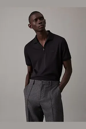 Calvin Klein Poloshirt mit eingefasstem Reißverschluss