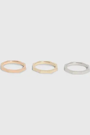 Calvin Klein Modernes 3-teiliges Ring-Set