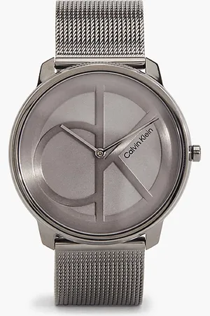 Calvin Klein Armbanduhr mit Mesh und Monogramm-Logo