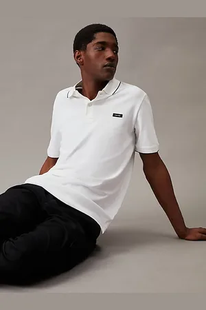 Calvin Klein Schmales Poloshirt mit Piqué-Verzierung