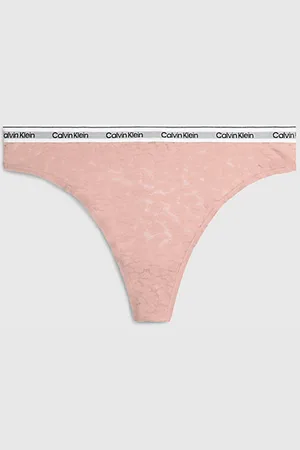 Calvin Klein Spitzen-String mit hohem Beinausschnitt