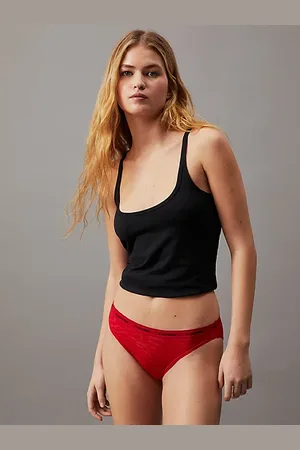 Calvin Klein 3er-Pack Brazilian Slip mit Spitzenbesatz, Tanga und Slip