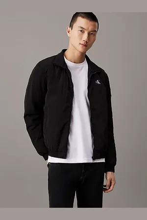 Calvin Klein Gefütterte Reißverschlussjacke aus Nylon