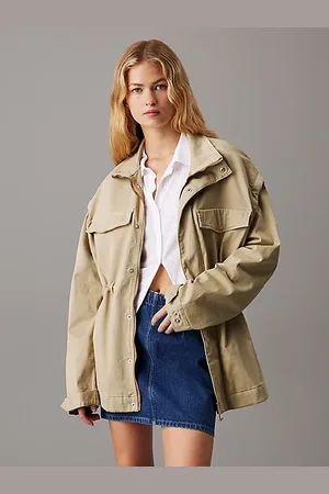 Calvin Klein Unisex 2-in-1-Jacke aus Baumwoll-Twill