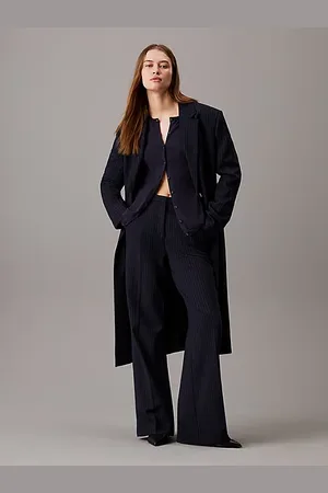 Calvin Klein Oversized, maßgenauer Mantel mit Nadelstreifen