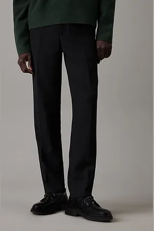 Calvin Klein Tapered-Strick-Hose mit Bundfalten