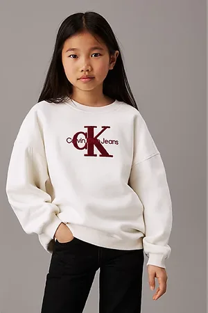Calvin Klein Oversized Logo-Sweatshirt aus Fleece