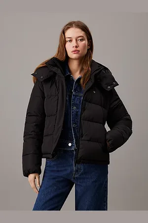Calvin Klein Kurze Steppjacke mit Kapuze