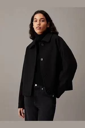 Calvin Klein Kurze Jacke aus Wollgemisch