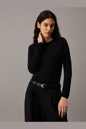 Calvin Klein Schmaler Pullover aus Baumwoll-Kaschmir