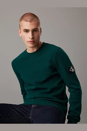 Calvin Klein Schmales Langarmshirt mit Waffelmuster