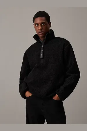 Calvin Klein Lässige Jacke mit Sherpa und halbem Reißverschluss