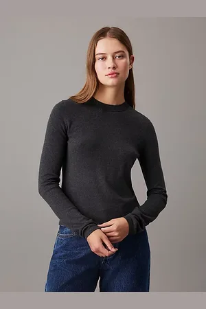 Calvin Klein Schmaler Pullover aus Baumwoll-Kaschmir