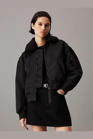 Calvin Klein Fliegerjacke aus Satin