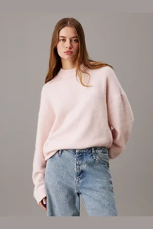 Calvin Klein Pullover aus Wollgemisch in relaxter Passform